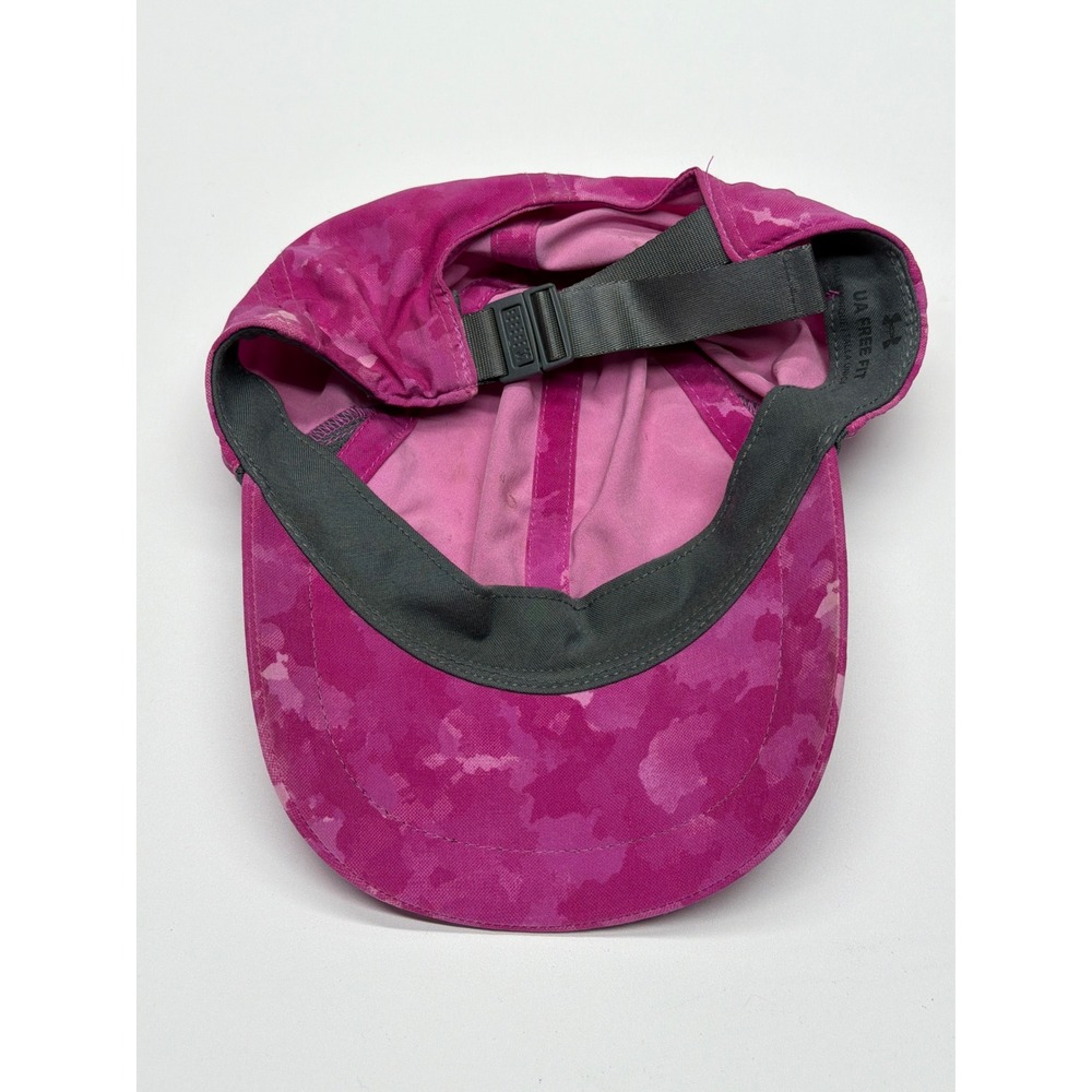 Under Armour Pink Camo UA Free Fit Baseball Cap Youth Adjustable - Picture 4 of 6